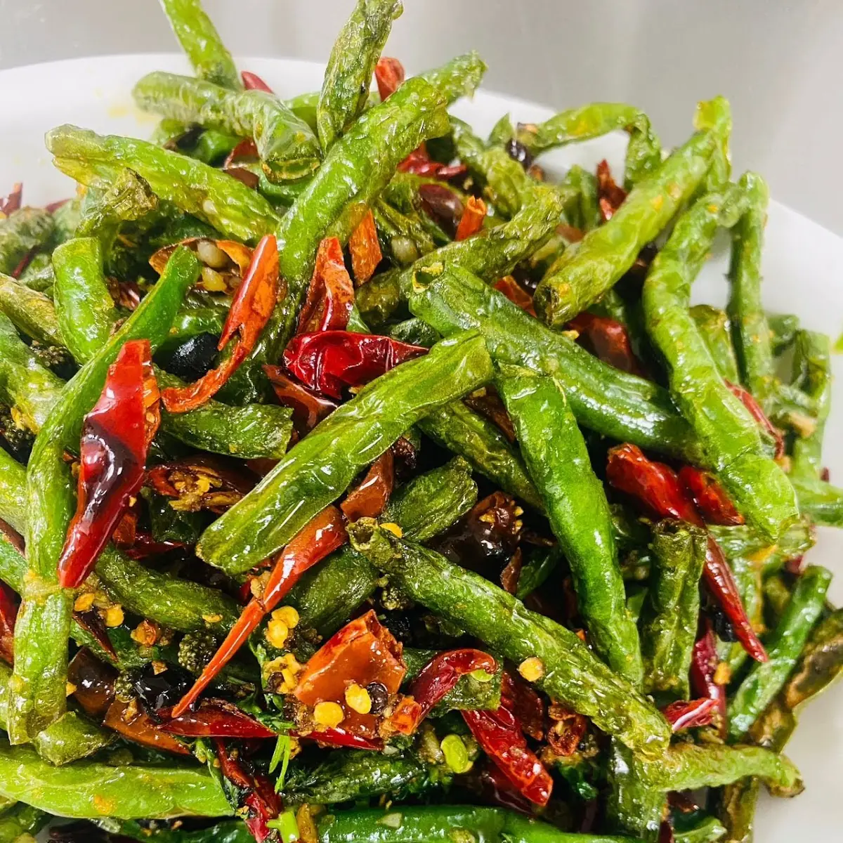 stir fried green beans-干煸四季豆